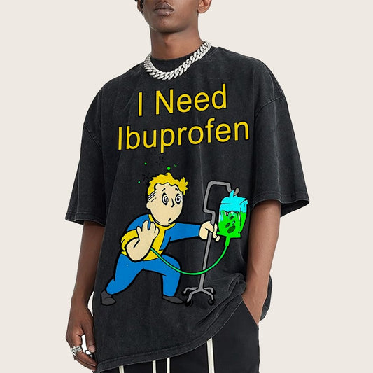 I Need One More Ibuprofen Vintage Distressed T-shirt