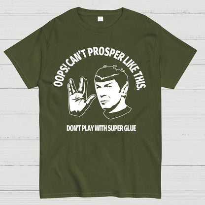 Oops! Can’t Prosper Like This. Funny Geek T-Shirt