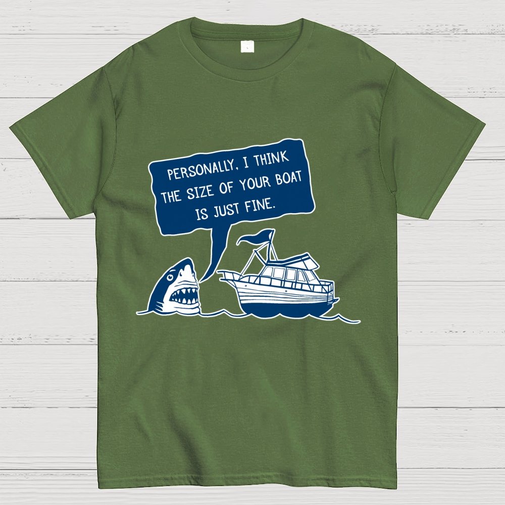 Polite Shark  Mysterious Island Unisex Geek T-Shirt
