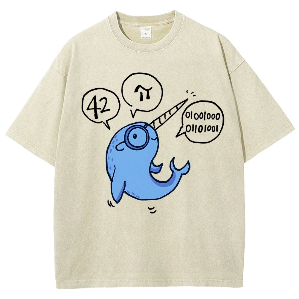42-π Vintage Distressed T-shirt
