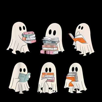 Cute Boo Ghost Read More Books, Funny Halloween T-Shirt
