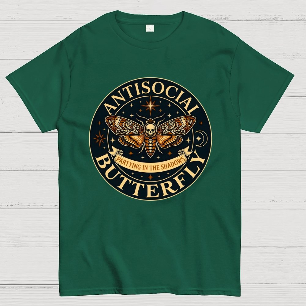 Antisocial Butterfly  Geek T-Shirt