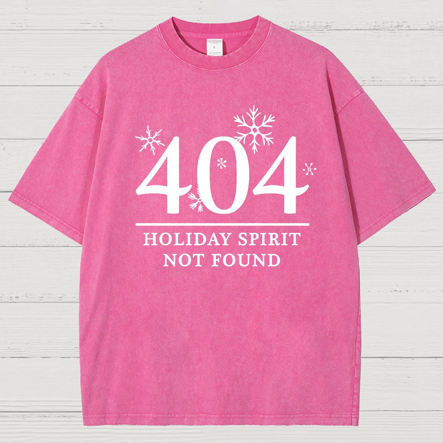 404 Holiday Spirit Not Found Vintage Distressed T-shirt