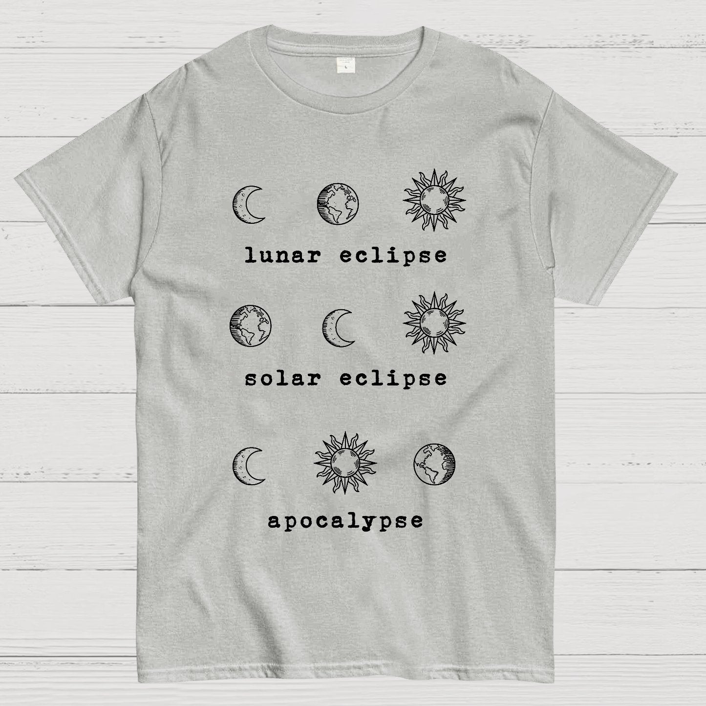 Lunar Eclipse Solar Eclipse Apocalypse Geek T-Shirt