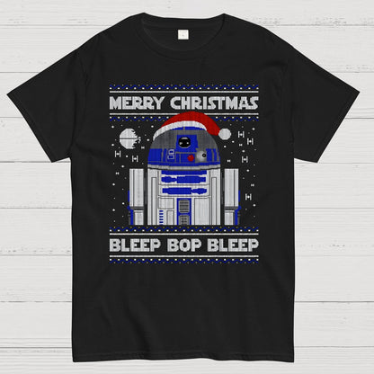 Bleep Bop Bleep Xmas Geek T-Shirt