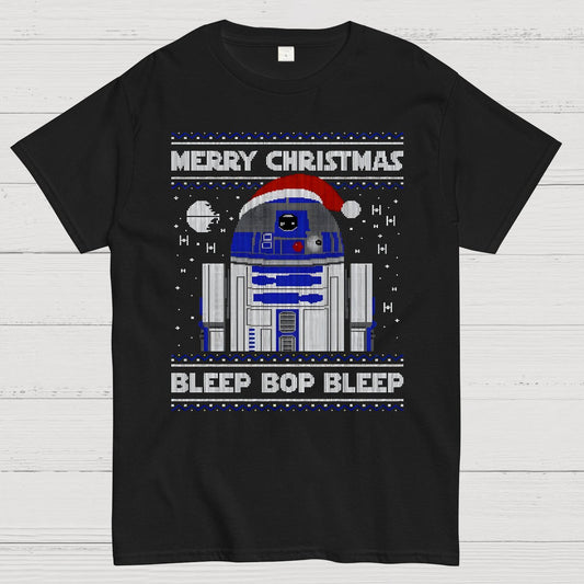Bleep Bop Bleep Xmas Geek T-Shirt