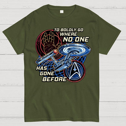 To Boldly Go Where Few Have Gone Before Geek T-Shirt