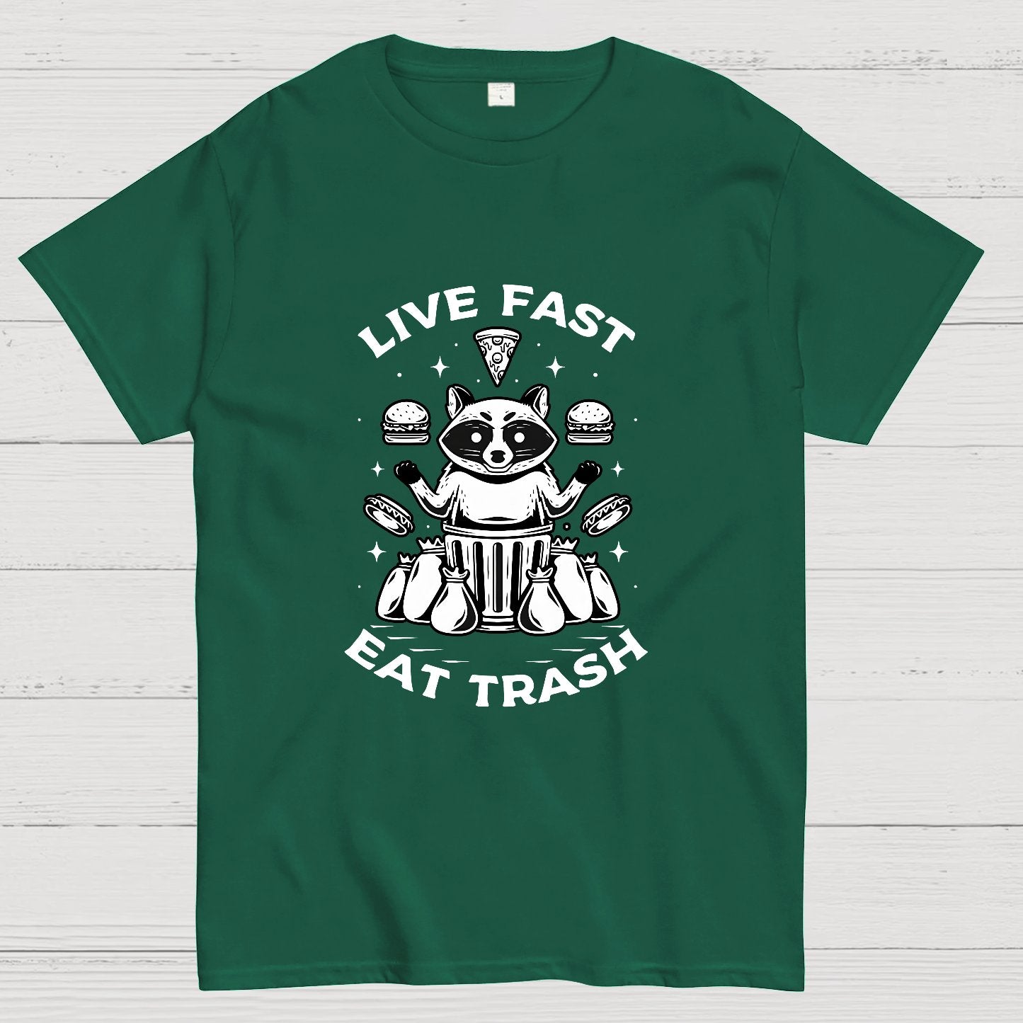 Live Fast Eat Trash Geek T-Shirt