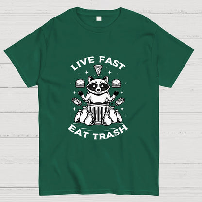Live Fast Eat Trash Geek T-Shirt