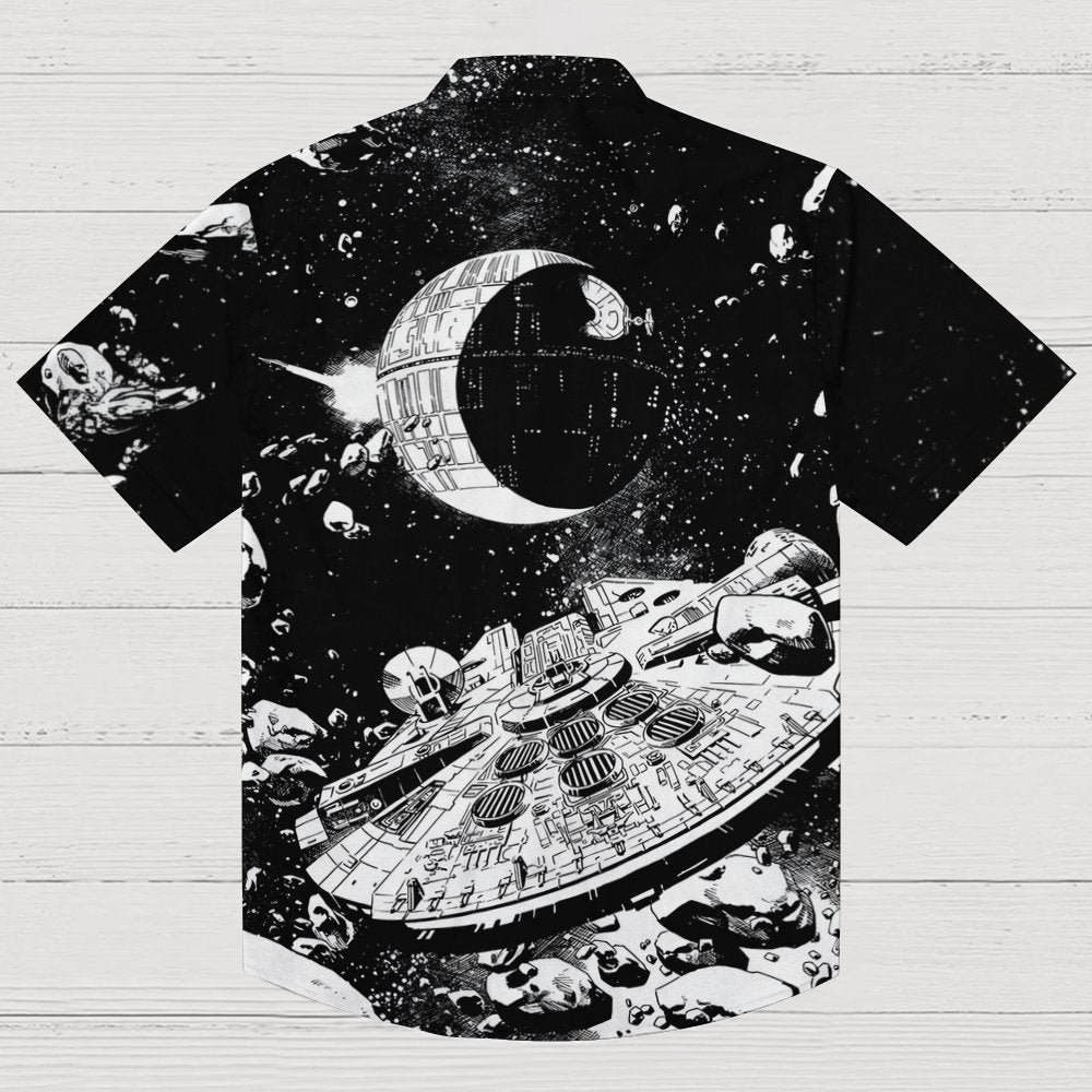 Planetary war background Geek Hawaiian Shirt