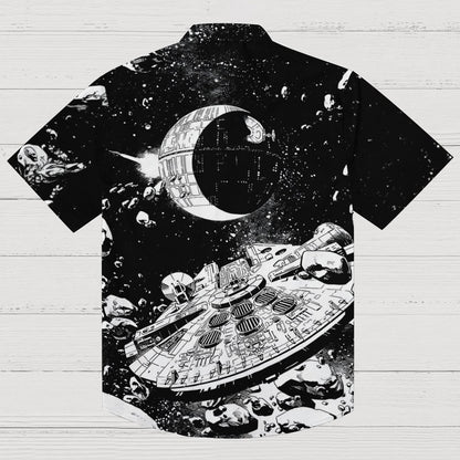 Planetary war background Geek Hawaiian Shirt