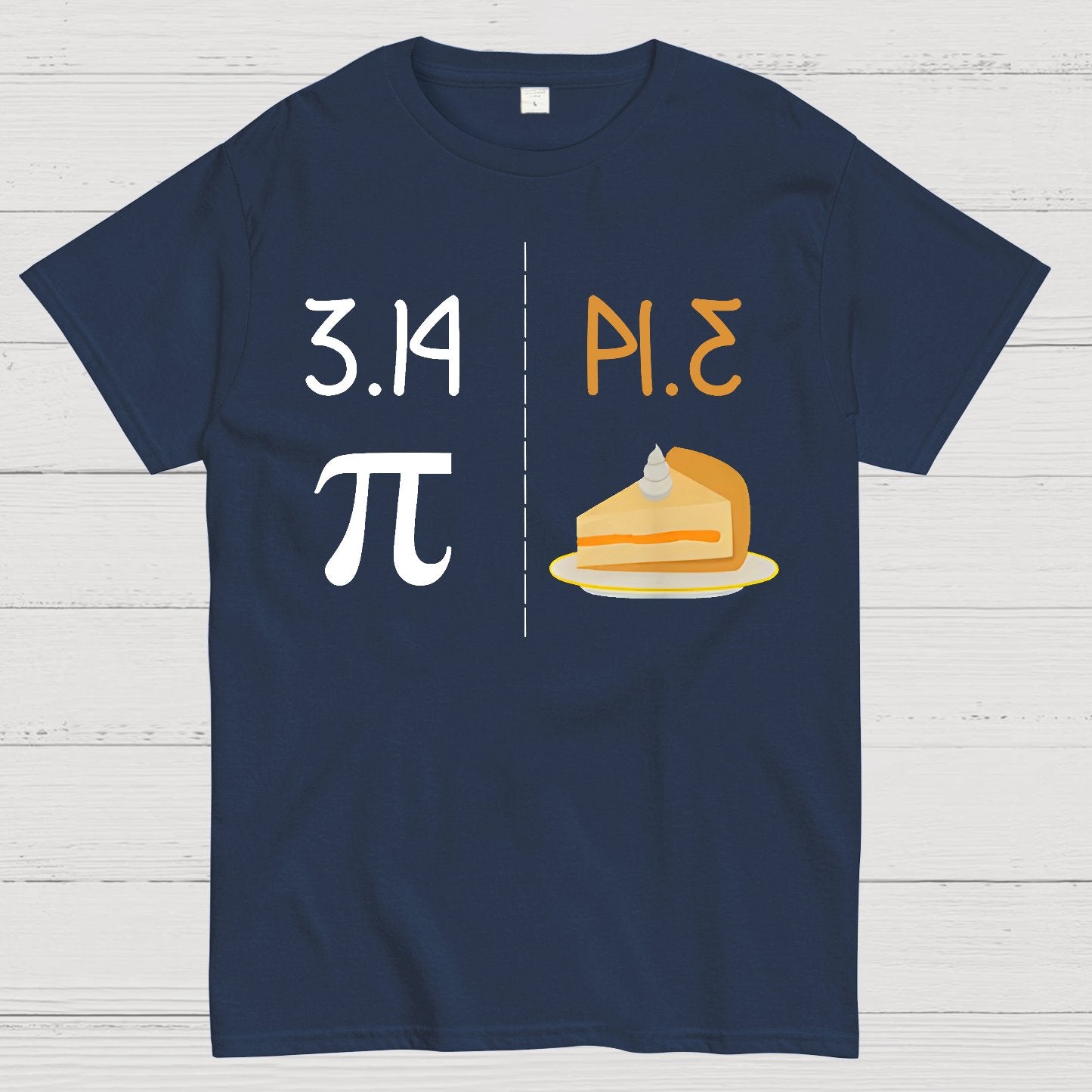 Funny PI Mirror Image Of 3.14 Is PIE Geek T-Shirt