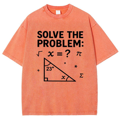 Solve The Problem Funny 67 Meme Vintage Distressed T-shirt