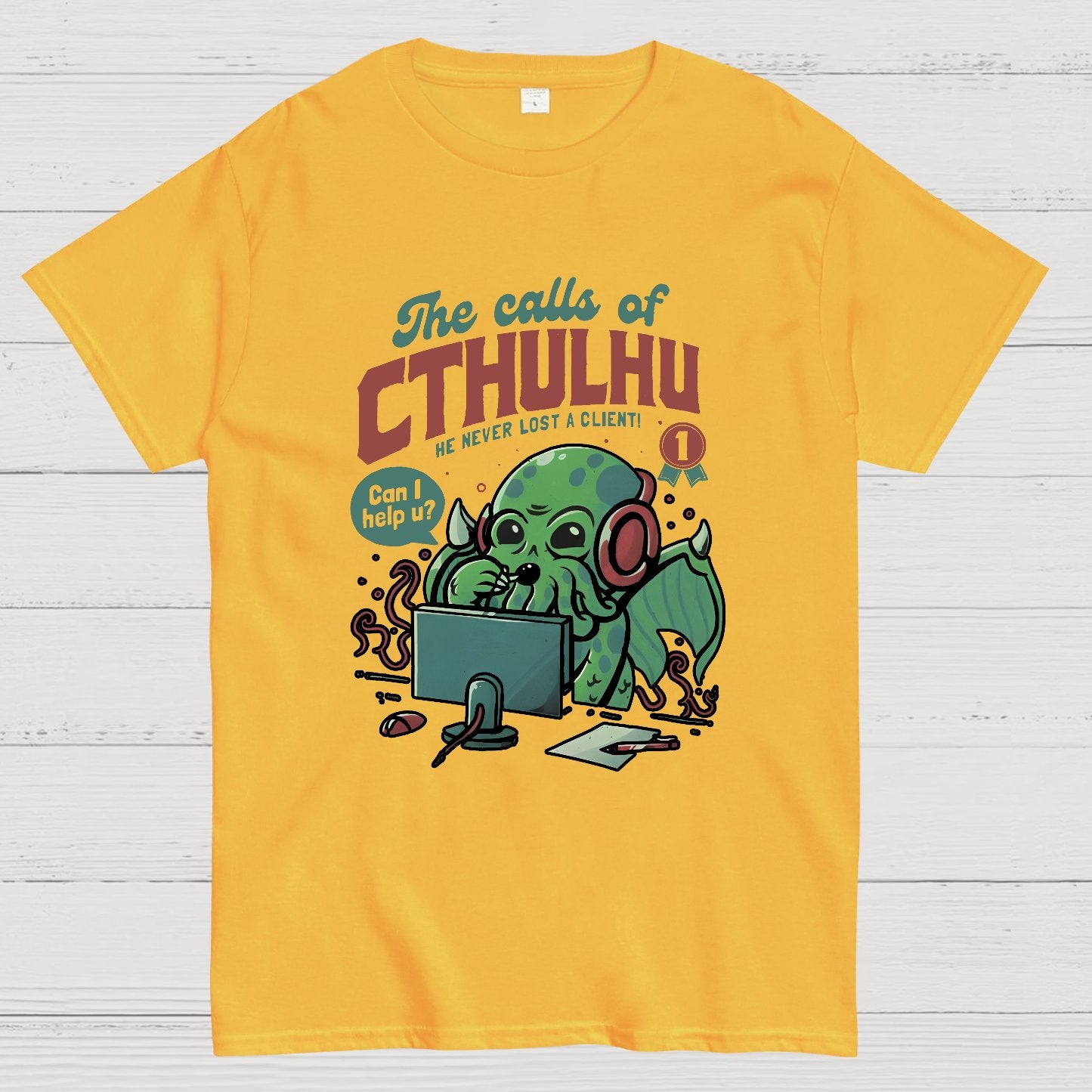 Cthulhu Customer Service Geek T-Shirt