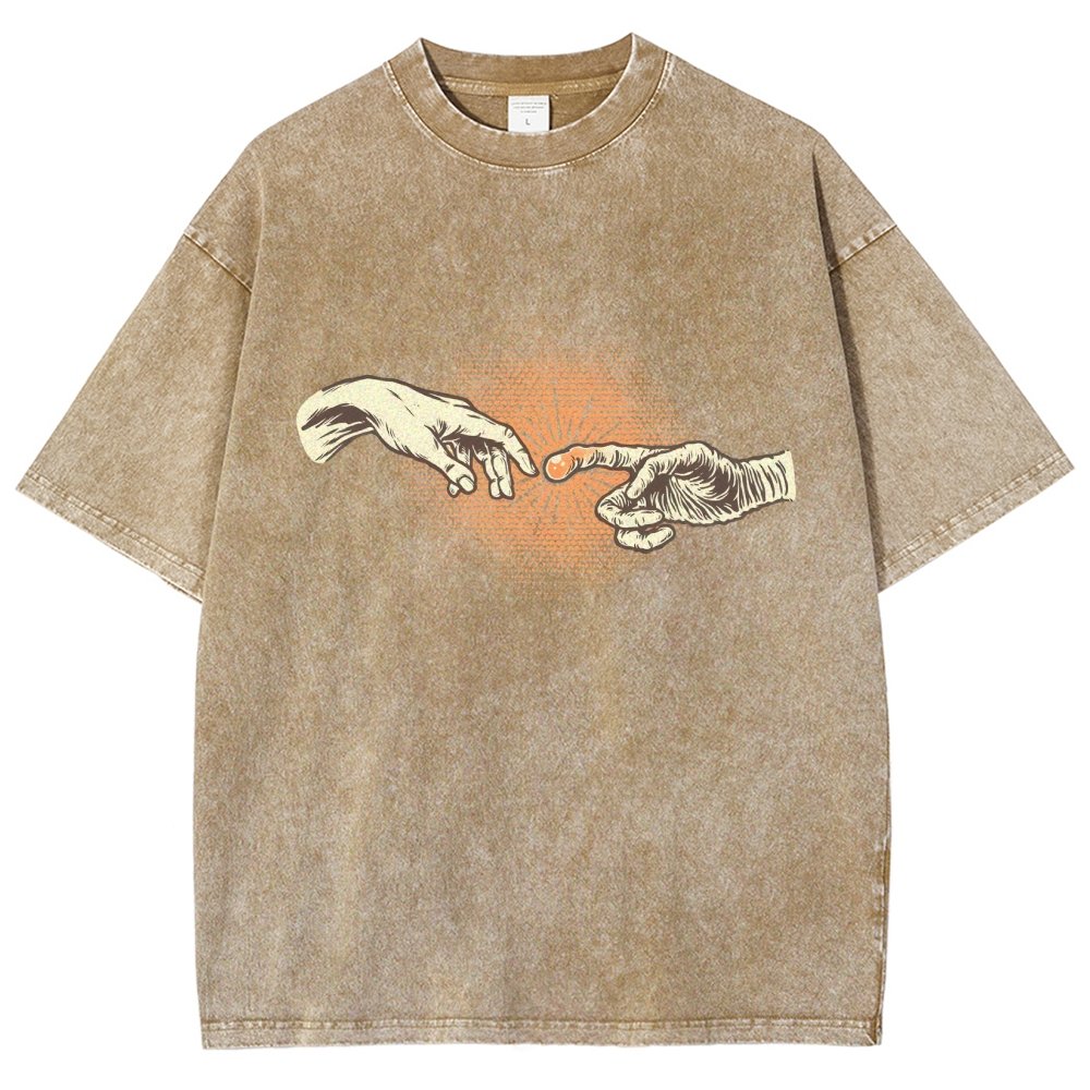 First Contact Vintage Distressed T-shirt
