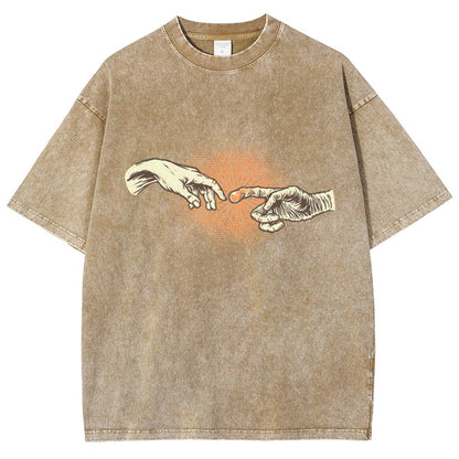 First Contact Vintage Distressed T-shirt