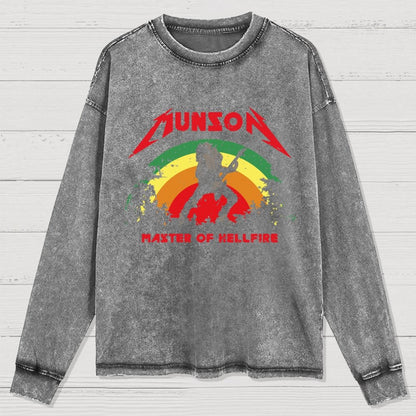 Master Of Hellfire Washed Long Sleeve Tee