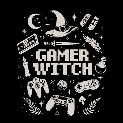 Gamer Witch Geeky T-Shirt