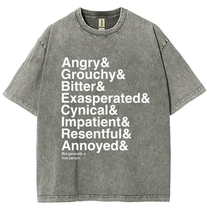 Generally A Nice Person Vintage Distressed T-shirt
