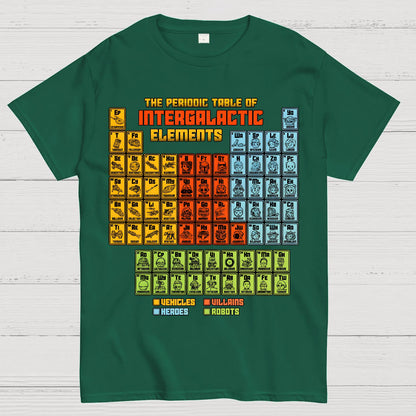 The Periodic Table of Intergalactic Elements Geek T-Shirt