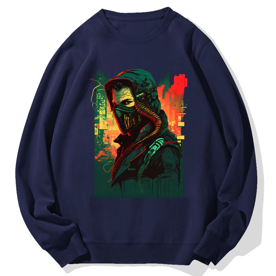 Cyber Hacker Geek Cotton Sweatshirt