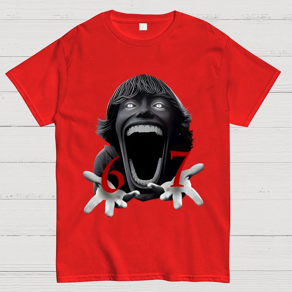 Funny Six Seven Meme Viral Quote  Geek T-Shirt