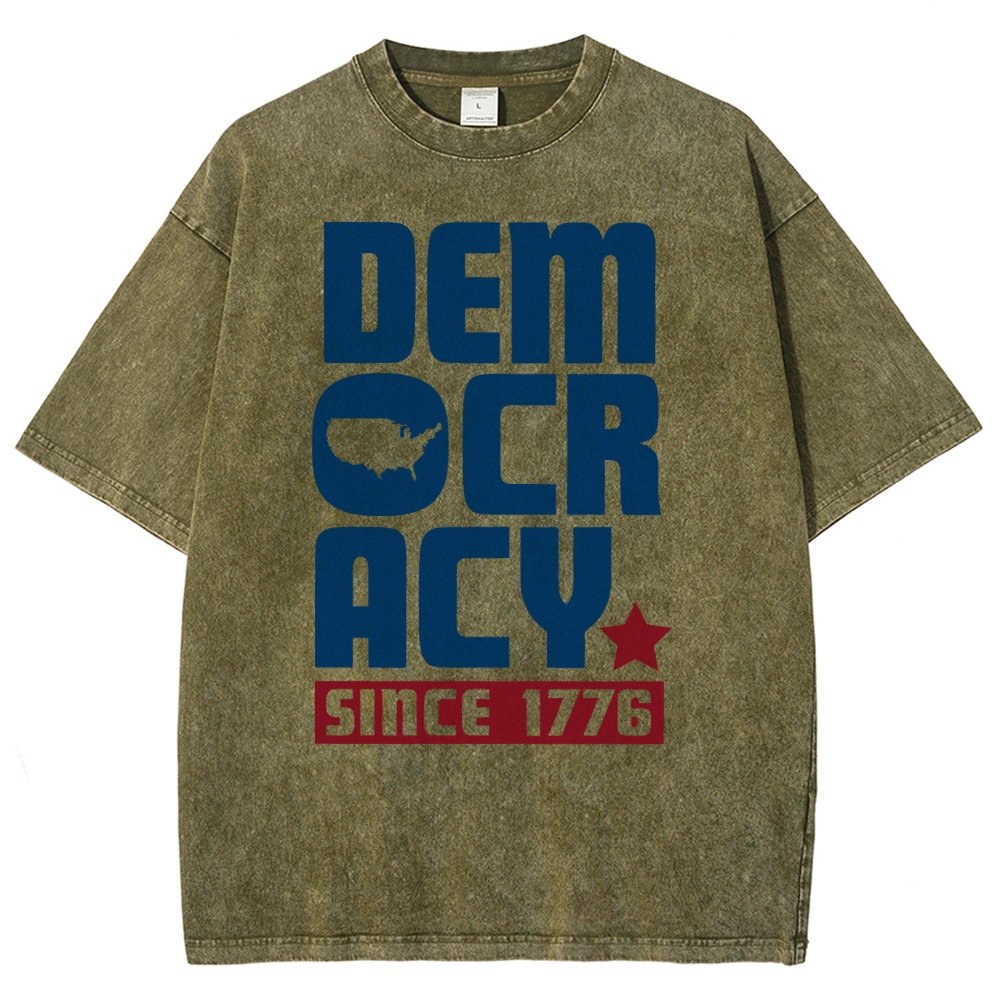 Democracy Since 1776 Vintage Distressed T-shirt