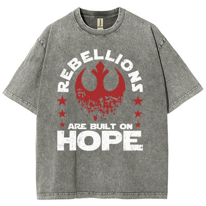 Star Galaxy's  Retro Rebellions Are Built On Hope Vintage Distressed T-shirt