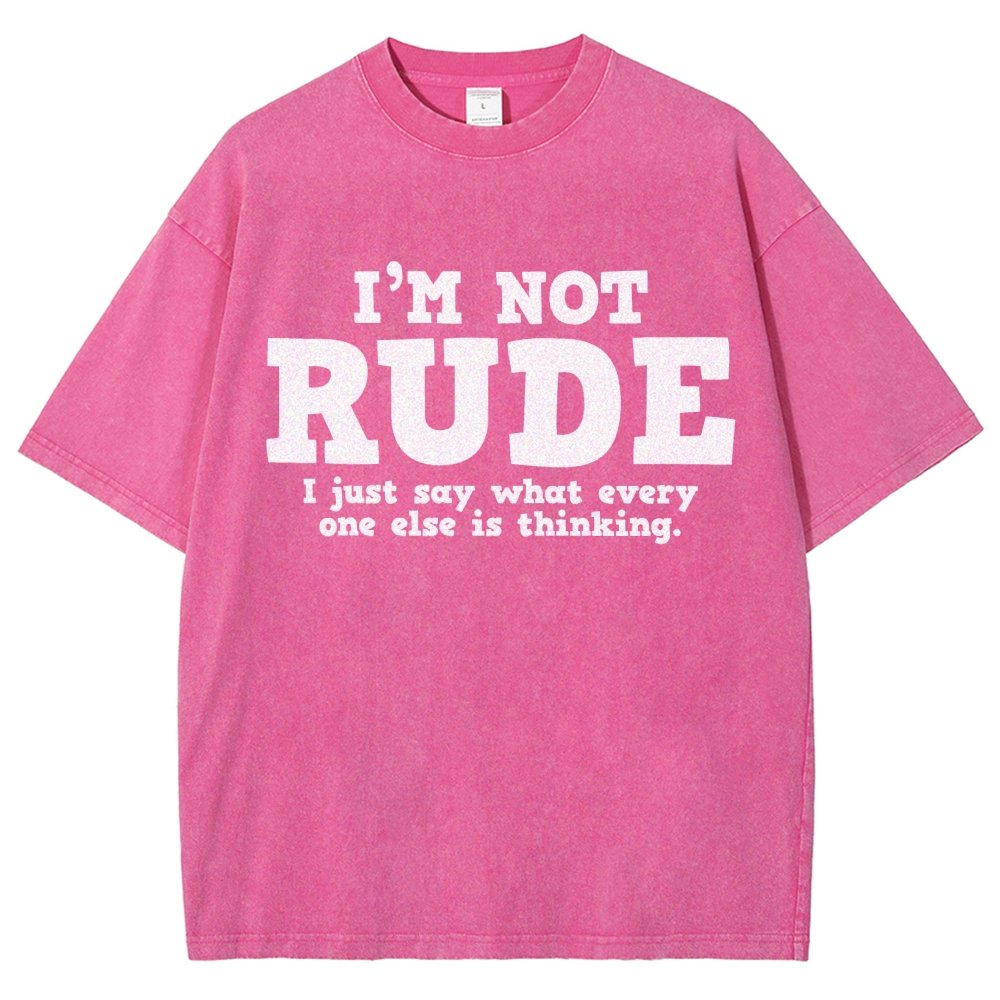 I'm not Rude I Just Have The Balls to Say What Everyone Else is Thinking Vintage Distressed T-shirt