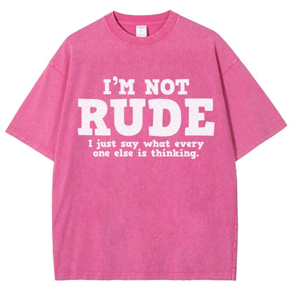 I'm not Rude I Just Have The Balls to Say What Everyone Else is Thinking Vintage Distressed T-shirt
