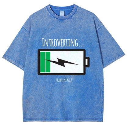 Introverting Vintage Distressed T-shirt