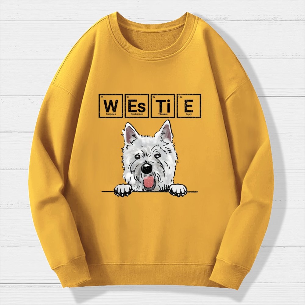 Periodic Table of Dogs  Dog Lover  Funny Science Geek Cotton Sweatshirt