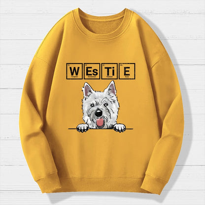 Periodic Table of Dogs  Dog Lover  Funny Science Geek Cotton Sweatshirt