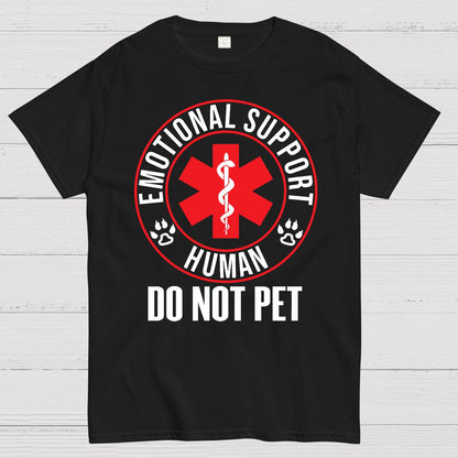 Emotional Support Human Do Not Pet Geek T-Shirt