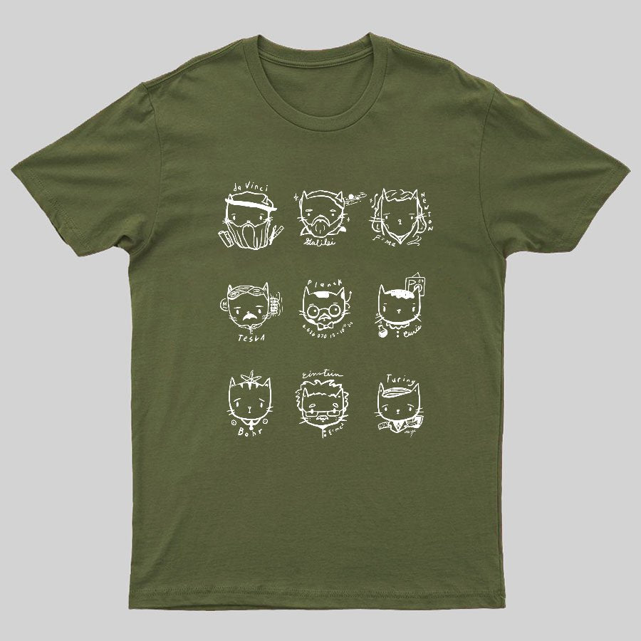 Mad Science Cats Geeky T-Shirt