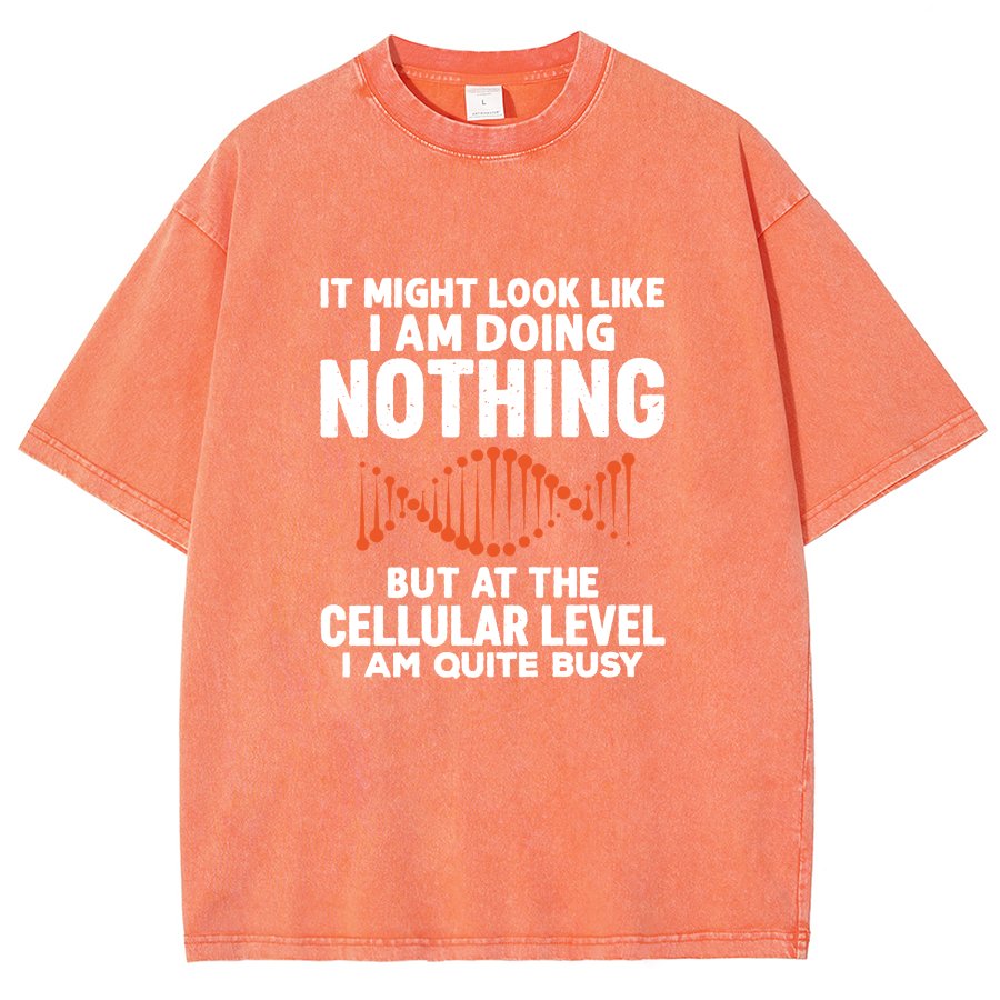 It Might Look Like I Am Doing Nothing Vintage Distressed T-shirt