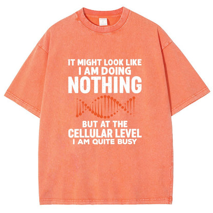 It Might Look Like I Am Doing Nothing Vintage Distressed T-shirt