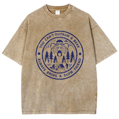 You Can't Outrun A Bear Vintage Distressed T-shirt