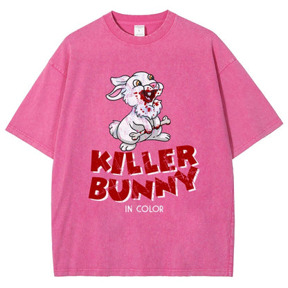 The Killer Bunny Vintage Distressed T-shirt