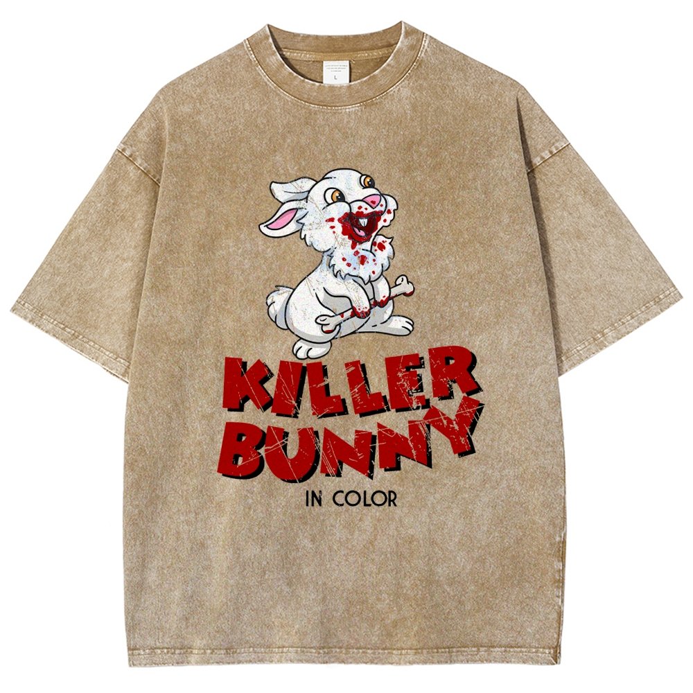 The Killer Bunny Vintage Distressed T-shirt