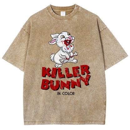 The Killer Bunny Vintage Distressed T-shirt