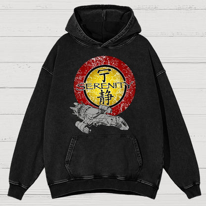 Firefly Starship Vintage Distressed Hoodie