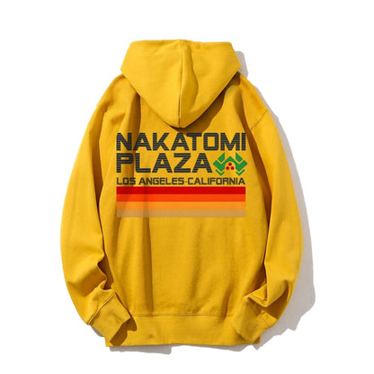 Retro Plaza Printed Back Unisex Cotton Hoodie