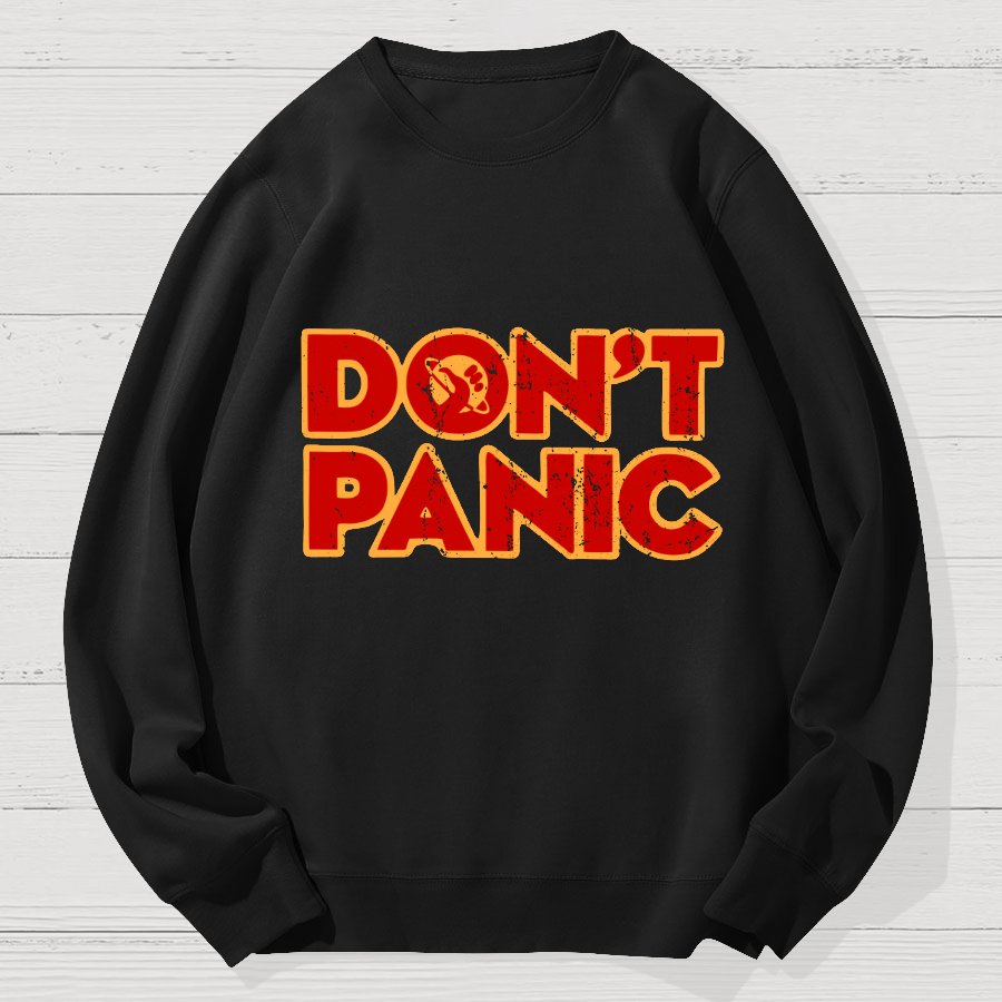 Dont Panic Geek Cotton Sweatshirt