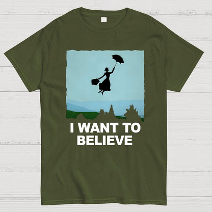 I Want To Believe Perfect Nanny Geek T-Shirt