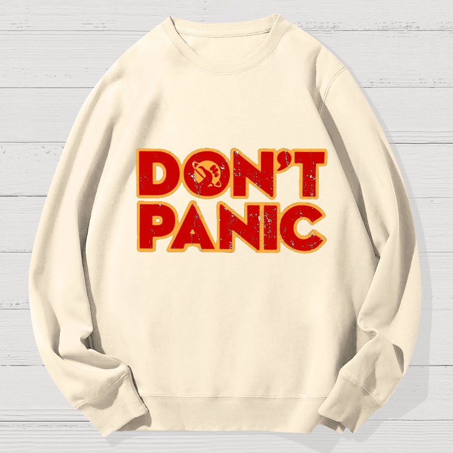 Dont Panic Geek Cotton Sweatshirt