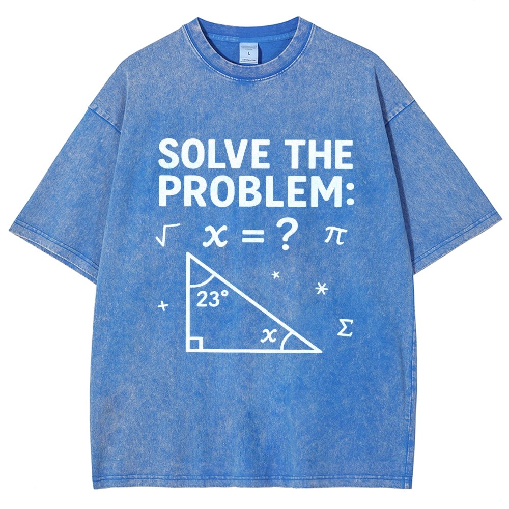 Solve The Problem Funny 67 Meme Vintage Distressed T-shirt
