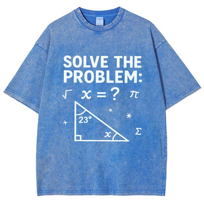 Solve The Problem Funny 67 Meme Vintage Distressed T-shirt