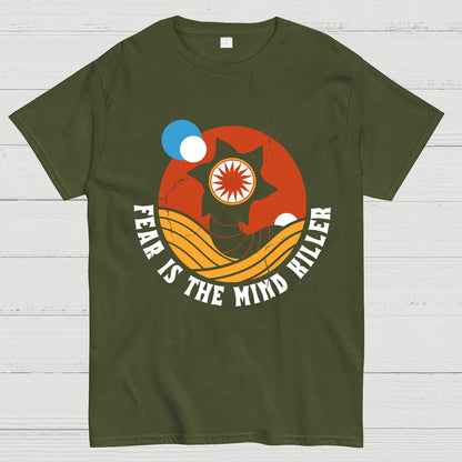 Fear Is The Mind Killer - Vintage Distressed Retro Scifi Geek T-Shirt
