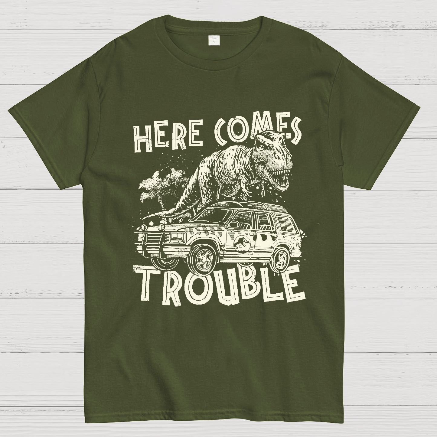 Here Comes Trouble Geek T-Shirt